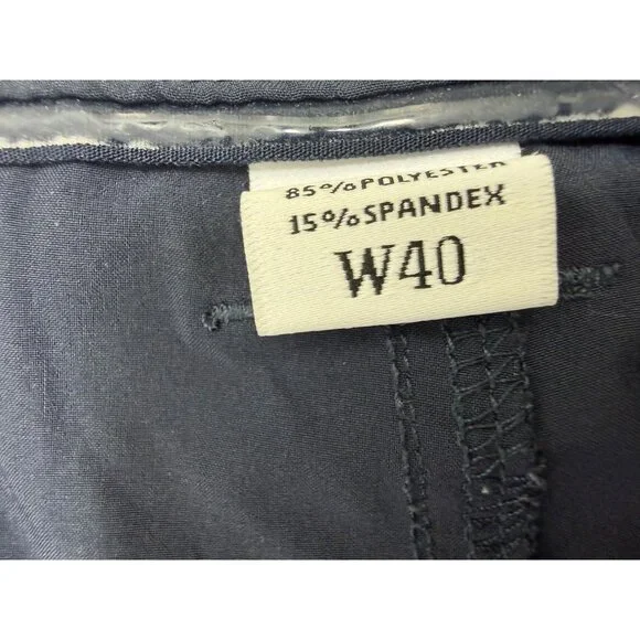 Footjoy FJ Golf Shorts Mens 40 Flat Front Casual Stretch 9" Inseam Navy Blue - Picture 4 of 13